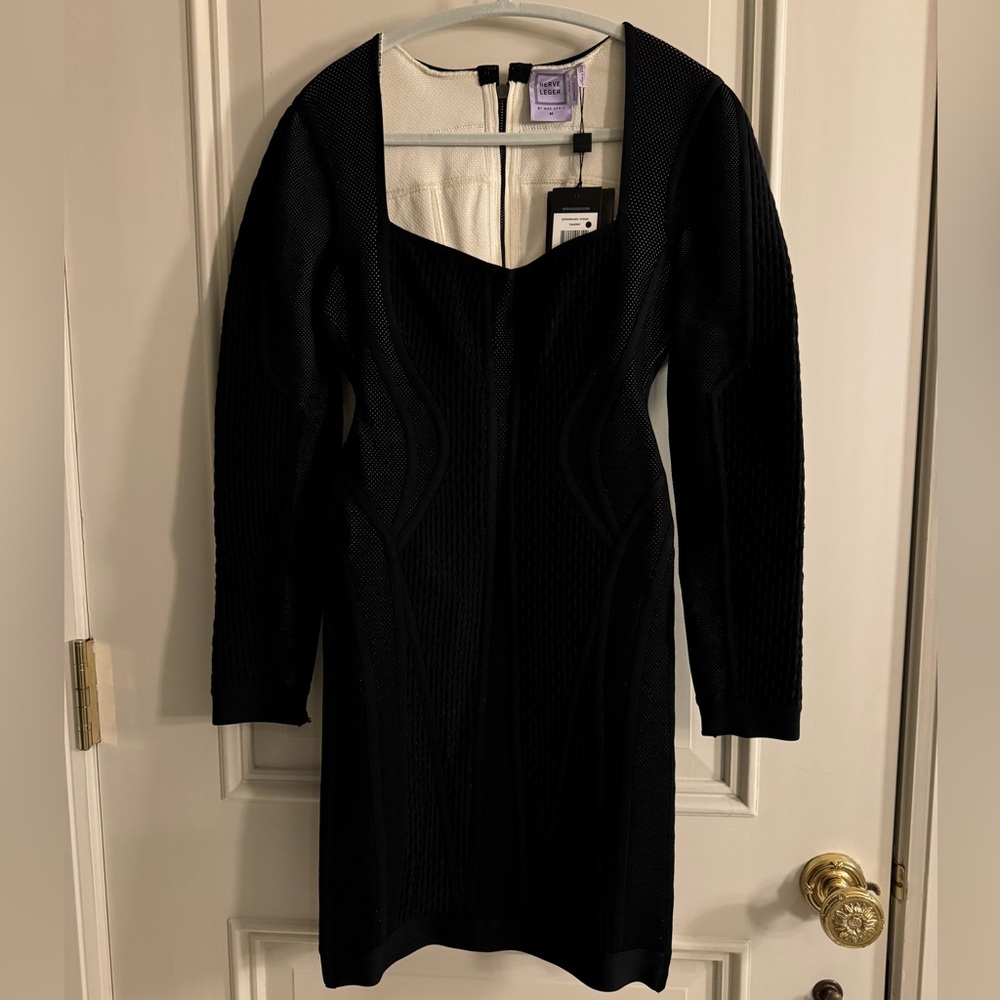 Herve Leger black cocktail dress 
New with tags